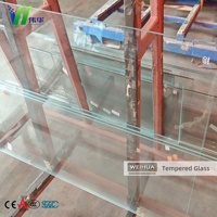 Bâtiment verre feuilleté trempé personnalisé 5mm 6mm 8mm 10mm 12mm clair trempé panneau de verre trempé usine