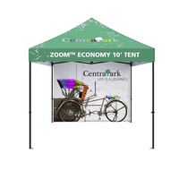Gazebo pliable avec auvent pop-up personnalisé tentes chapiteau étanche à la pluie en aluminium pour publicité extérieure 10x10 pour expositions et événements