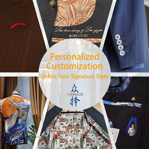 Traje de Hombre <span class=keywords><strong>DARO</strong></span> de Estilo Tradicional, Casual de Negocios, Chaqueta de Un Solo Pecho con Cuello Alto y Ajustador de Cintura, Pantalones Rectos, Conjunto de 2 Piezas - Product Image 5