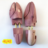 Árboles de zapatos de cedro americano aromático para hombre, vestido y zapatilla, modelador de zapatos, árbol de madera