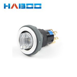 Haboo 16mm 2/3 vị trí ROTARY Thiết bị chuyển mạch tự trở lại bán buôn OEM on off ROTARY Selector Knob momentary push <span class=keywords><strong>button</strong></span> - Product Image 5