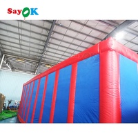 SAYOK – grand labyrinthe gonflable d'extérieur, jeux pour adultes, étiquette gonflable, à vendre