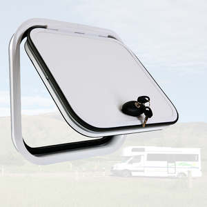 Meilleure vente 300*300mm alliage d'aluminium RV panneau de porte à bagages nouvel état camping-car <span class=keywords><strong>trappe</strong></span> porte directe du fabricant - Product Image 1