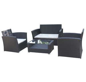 आउटडोर रतन गार्डन फर्नीचर स्टील केडी रतन/विकर सोफे सेट - Product Image 1