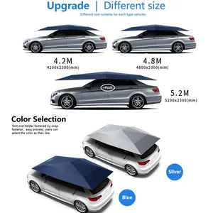 Pare-soleil pliable semi-automatique avec télécommande, 4.2m, 4.8m, 5.2m, portable, <span class=keywords><strong>abri</strong></span> de toit de <span class=keywords><strong>voiture</strong></span>, pare-brise - Product Image 4