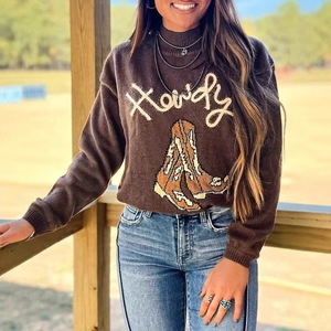 เสื้อสเวตเตอร์ผ้าแคชเมียร์ลายการ์ตูนสำหรับผู้หญิงเสื้อสเวตเตอร์ผ้าแคชเมียร์กันรอยยับให้ความอบอุ่นสำหรับฤดูใบไม้ร่วง - Product Image 3