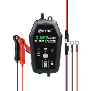 HTRC <span class=keywords><strong>chargeur</strong></span> de <span class=keywords><strong>batterie</strong></span> intelligent 3A <span class=keywords><strong>6V</strong></span> 12V charge de maintien pour voiture moto LiFePO4 plomb-acide - Product Image 1