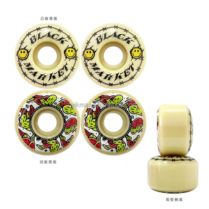 BM 52MM 101A PU Skateboard Wheels High Rebound Anti-Slip Street Wheels OEM Custom Logo - Product Image 1