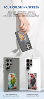 Neue Designer Magnetische Stoßfeste NFC Smart E-Ink-Display Handyhülle für Samsung S23 S24 Ultra DIY Bildschirmschutz-Hülle