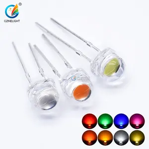 Giá Bán Buôn Siêu Sáng 4.8Mm Led Mũ Rơm Trắng Đỏ Xanh Xanh Vàng Vòng Lớn Cup 5Mm Rơm Mũ Nhúng Dẫn Diode