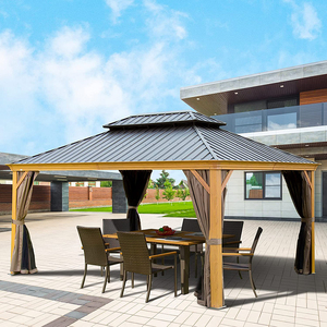 Recentemente progettato all'aperto impermeabile 3M * 3.65M in metallo Hard Top Patio terrazza parasole giardino Gazebo con tetto - Product Image 3
