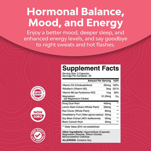 Complément alimentaire à base de plantes pour femmes adultes en période de ménopause, capsules de Dong Quai, baies de chasteté, racine de cohosh noir, soutien immunitaire, vente chaude - Product Image 5