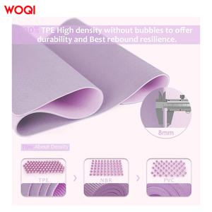 Esterilla de yoga Woqi de 6 mm de grosor, EVA, color lavanda púrpura, rectangular, para yoga y ejercicio. - Product Image 5