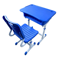 Ensemble table et chaise d'étudiant en plastique ABS moderne, chaise en PP, mobilier scolaire pour salle de classe