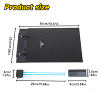 Support de livre de bureau en métal noir personnalisé pour une lecture pratique Clip de document A4 réglable pour une utilisation au bureau