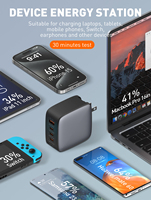 LDNIO Q408 100W GaN Chargeur PD Petit Usb C Mutil Device Charge Rapide EU US UK Plug Chargeur GaN avec Ports USB C