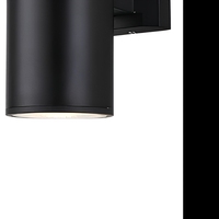 Lámpara de Pared LED Exterior Negra, COB, IP65, de Aluminio Fundido, para Jardín o Villa
