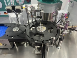 Automatic 2 Heads Peristaltic <b>Pump</b> Roll-on Bottle Filling Plugging Capping Machine for Essential Oil Perfume <b>Syrup</b> Cosmetic - Product Image 5