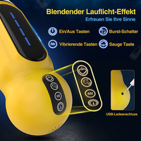Automatischer Masturbator Teleskopischer Blowjob-Automat Männliches Masturbationsspielzeug IPX7 Wasserdicht Erotik-Artikel für Männer