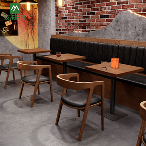 Conjunto de Mesa y Sillas de Madera Moderna Contemporánea, No Plegable, <span class=keywords><strong>para</strong></span> Restaurante, Bistro, <span class=keywords><strong>Muebles</strong></span> de Comedor Ecológicos <span class=keywords><strong>para</strong></span> Cafeterías y Salones de Té - Product Image 2