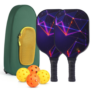 Juego de palas de Pickleball, 2 raquetas, 4 pelotas, bolsa Oxford, antideslizante, equipo de entrenamiento para deportes al aire libre - Product Image 1