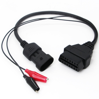 Câble d'outil de diagnostic automobile Fiat 3PIN ALFA Lancia OBD OBD2 FIAT 3PIN vers 16PIN, câble d'outil de scanner automobile Fiat 3 PIN vers OBD/OBD2