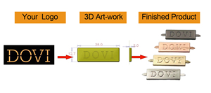 Accesorios de hardware para bolsos Bolsa de pierna en U Metal <span class=keywords><strong>Lbel</strong></span> Monedero de metal personalizado Etiquetas de placa con logotipo Etiqueta para bolsos - Product Image 3
