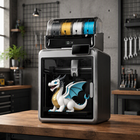 Imprimante 3D portable multicolore FDM haute vitesse avec surveillance IA, aspiration externe, séchage par refroidissement, structure en aluminium et fonctionnement automatique