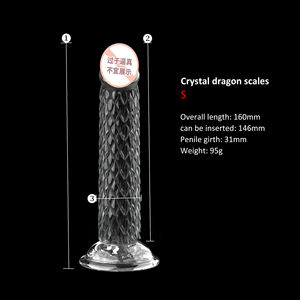 Nieuw Voor Ei Vrij Transparant Kristal Tpe Beginner Dildo Volwassen Seksspeeltje Gspot Masturbator Functie Siliconen <span class=keywords><strong>Vagina</strong></span> Simulatie - Product Image 4