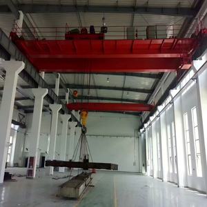 Pont roulant à double poutre de <span class=keywords><strong>type</strong></span> QD, hauteur de levage de 8 m, capacité de charge de 16 T, utilisation en atelier, répond aux besoins de construction variés - Product Image 1