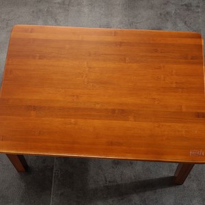 Bamboo Foldable Side Table Small <b>Medium</b> Large Minimalist Design For Living Room Bedroom Home Use <b>Brown</b> Color - Product Image 2