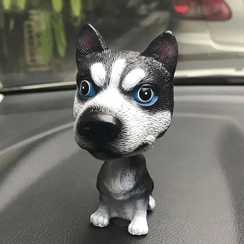 Nodding ของเล่นดุ๊กดิ๊กหัวหมาขำขัน,ตุ๊กตาลูกสุนัขน่ารักเครื่องประดับแบบแกว่งของตกแต่งบ้านรถยนต์เครื่องมือตกแต่งภายในรถแดชบอร์ดของเล่น