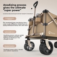 Chariot de camping pliable Bavay North Joy Plus en alliage d'aluminium grande capacité avec siège inclinable pour enfants BH-S14 Chine