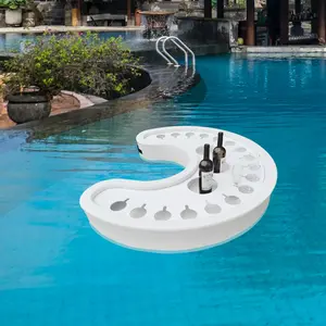 Luxury pool furniture Floating swimming pool food serving trays non-slip serving tray