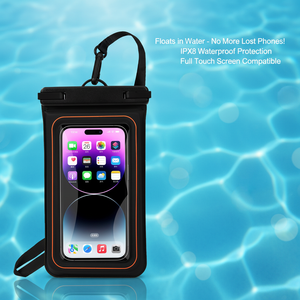 Pochette étanche universelle IPX8 pour téléphone, sac flottant étanche avec rembourrage en mousse, étui sous-marin à écran tactile pour téléphone Samsung jusqu'à 7.0 pouces - Product Image 4