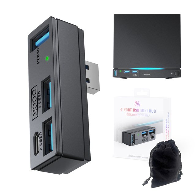 Suitable for Steam Machine 4-in-1 Universal HUB for PS5/PC Universal High-speed Transfer Extender