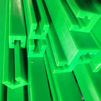 Rail de guidage linéaire incurvé circulaire en UHMWPE, UHMW PE, nylon, pour convoyeur à chaîne en plastique résistant à la chaleur, avec rainure latérale, pour OEM