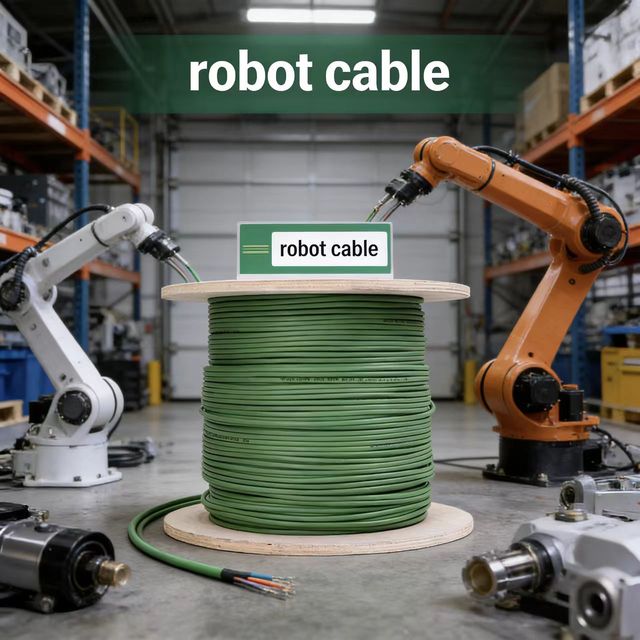 Industrial Robot Cable TRVVPS Flexible Drag Chain Cable 2-40 Cores Tinned Copper 30 Million+ Bending Life Shielded Wire