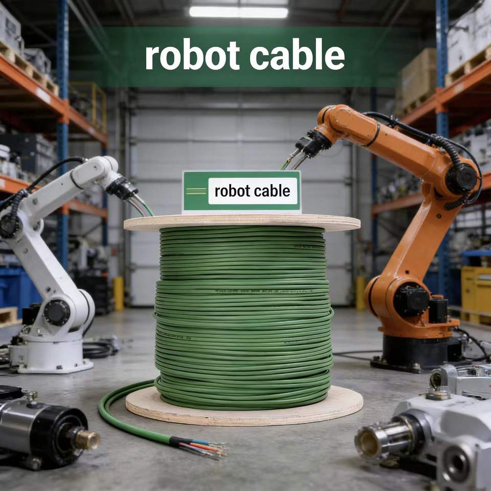 Industrial Robot Cable TRVVPS Flexible Drag Chain Cable 2-40 Cores ...