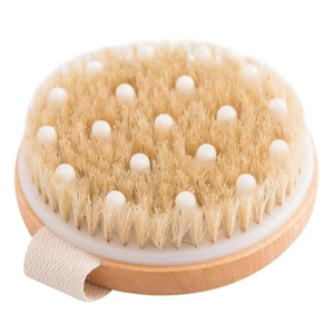Brosses corporelles sèches en bambou avec logo personnalisé, brosses de douche pour brossage humide et sec, pour la cellulite et le drainage lymphatique, adaptées à tous les types de peau - Product Image 1