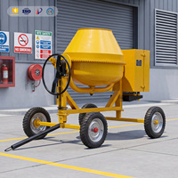 Bétonnière mobile robuste de 350L 500L, alimentée au diesel, pour chantier