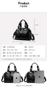 Nouveaux sacs de luxe pour femmes, sacs à main grande capacité, sacs bandoulière, sacs à main en cuir PU pour femmes, sacs fourre-tout décontractés personnalisés - Product Image 3