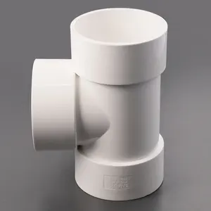 High quality hot sale in the current season DWV 90 DEG tee 3 way pvc pipe fitting plastic