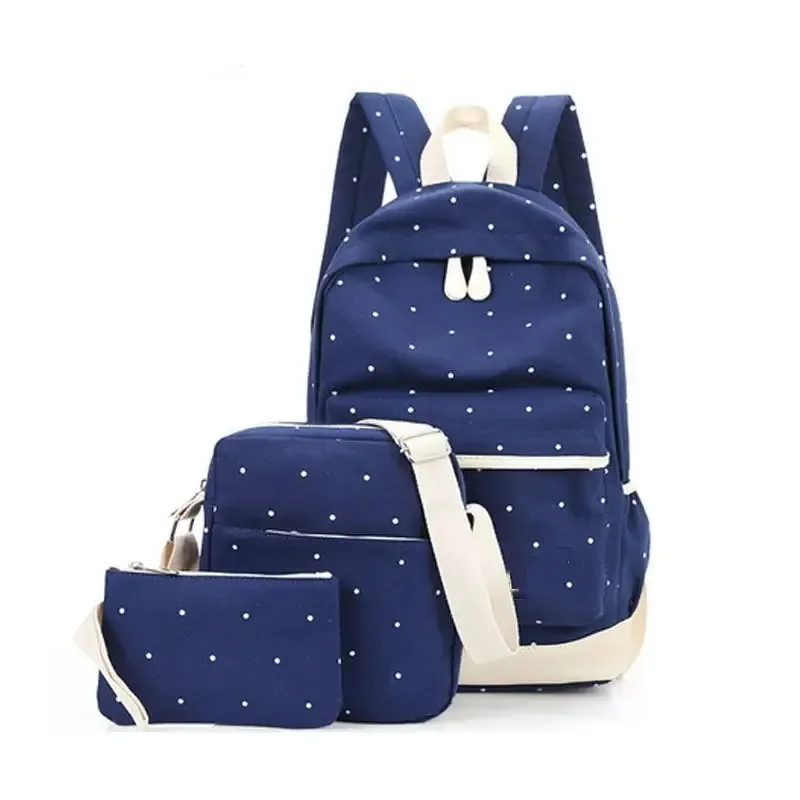 Özel logo yürüyor sırt çantası özel mochilas smiggle bagbookbag schoolbag tam set için 3 takım adet tuval dikiş okul çantaları set