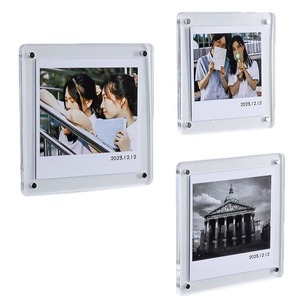 Cadre photo magnétique en acrylique personnalisé pour usage domestique Cadre en plastique commémoratif d'anniversaire - Product Image 3