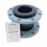 Joint d'expansion flexible en caoutchouc KXT avec bride en acier inoxydable PN16, connecteur souple en caoutchouc pour pipeline, certifié ISO