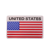 Drapeau national en aluminium américain Allemagne Afghan Autocollant de drapeau pour voiture