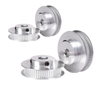 Poulie de distribution en aluminium, poulie de courroie synchrone avec vis de réglage pour routeur CNC, imprimante 3D, équipement d'automatisation