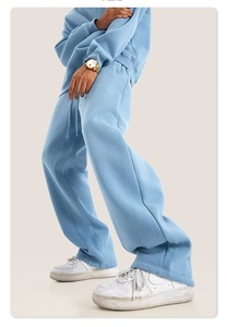 Pantalones de chándal personalizados para hombre, de alta calidad, de felpa francesa gruesa, holgados, tipo jogger, lisos, al por mayor - Product Image 4