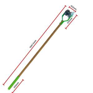 Tondeuse à gazon de jardin tondeuse à gazon roulante avec long manche en bois - Product Image 3